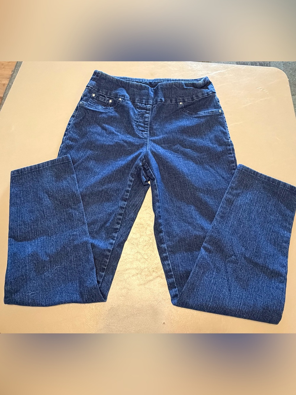 Ruby Rd. Dark Blue Pull-On Jeggings